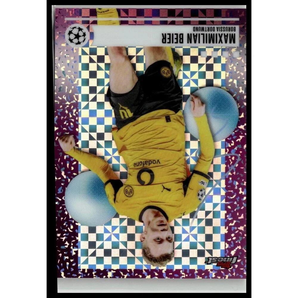 2025-26 Finest UEFA Maximilian Beier Purple Checkerboard Refractor #/99 BVB